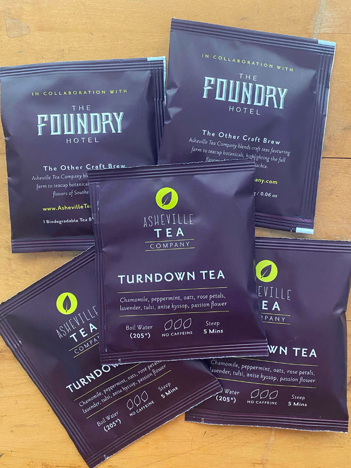 Turndown Tea - Bulk: 50 Wrapped Tea Bags – Asheville Tea Company