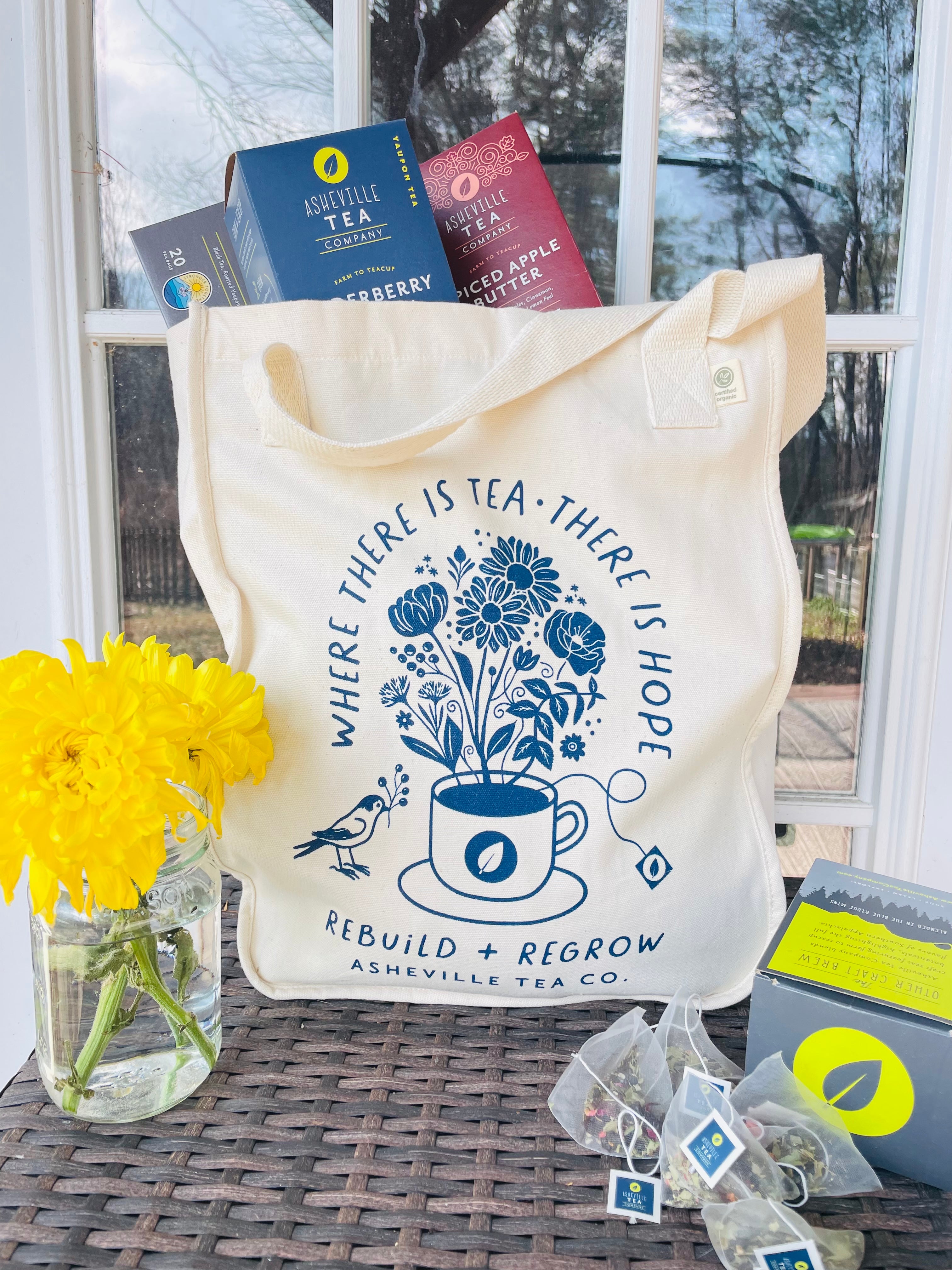 Rebuild + Regrow: Limited-Edition Tote Bag – Asheville Tea Company
